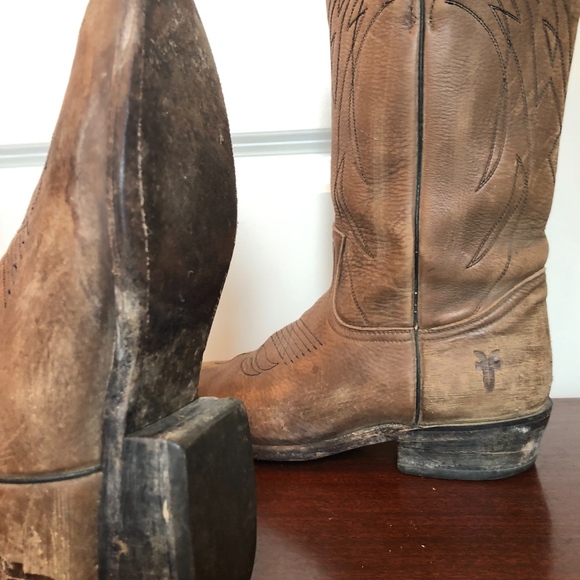 Womens Billy Pull On Western Frye Boots - Picture 4 of 8
